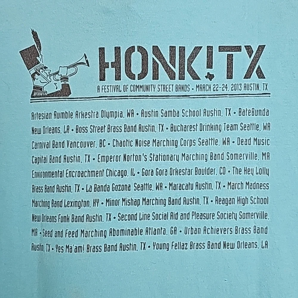 Honk TX event T-shirt Austin, TX March 2013 XL cow cattle logo unisex - Picture 4 of 5